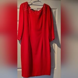 Lovely women's red dress.